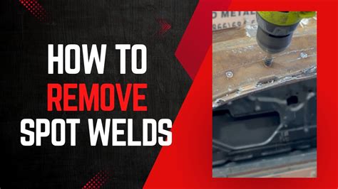 remove spot welds from garage